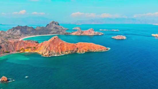 Animation Footage, Archipelago, Bay, Sea, Land, Beach