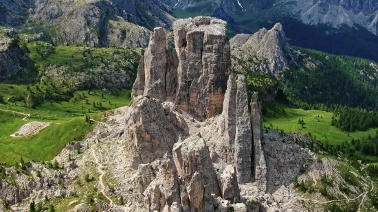 Anime Flow Clips, Mountain, Cliff, Line, Rock, Landscape