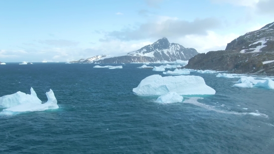 No Copyright Free Background Video, Iceberg, Snow, Ice, Mountain, Ocean