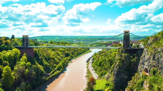 Pond Stock Video, Landscape, Sky, River, Mountain, Water