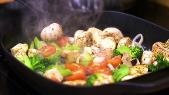 Public Domain Video Footage, Food, Lunch, Vegetable, Meal, Dish