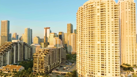 Slow Motion Stock Footage, Business District, Skyscraper, City, Skyline, Architecture