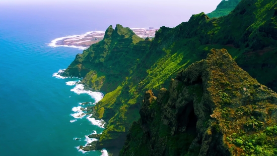 Welcome Animation Video Clips Free Download, Landscape, Geological Formation, Cliff, Sea, Coast