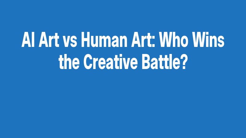 Ai Art Vs Human Art: Who Wins The Creative Battle?