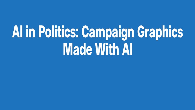 Ai In Politics: Campaign Graphics Made With Ai