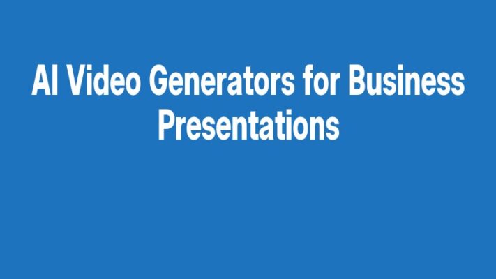 AI Video Generators for Business Presentations