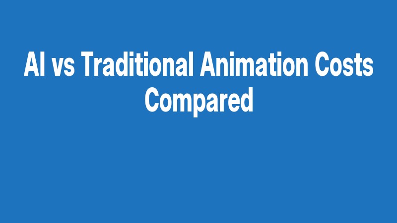 Ai Vs Traditional Animation Costs Compared