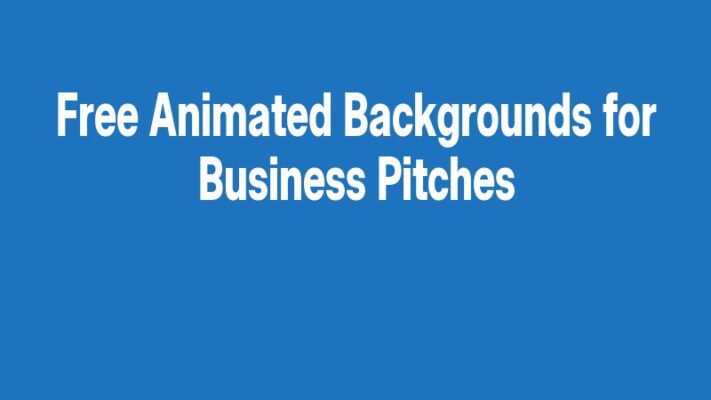 Free Animated Backgrounds for Business Pitches