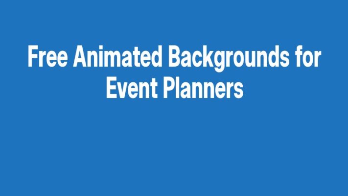 Free Animated Backgrounds for Event Planners
