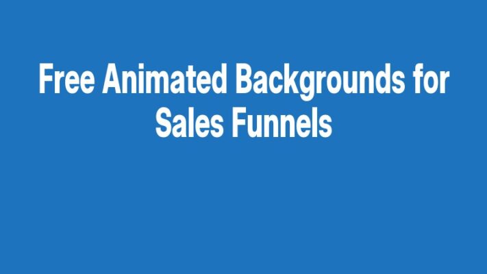 Free Animated Backgrounds for Sales Funnels