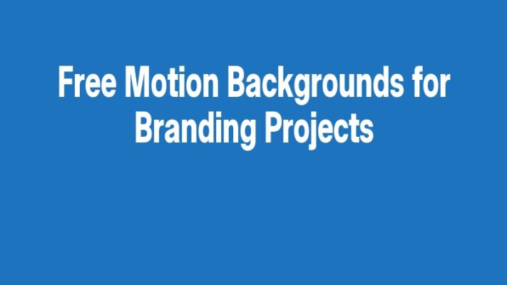 Free Motion Backgrounds for Branding Projects