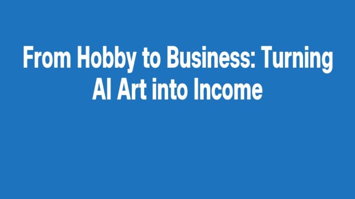From Hobby to Business: Turning AI Art into Income