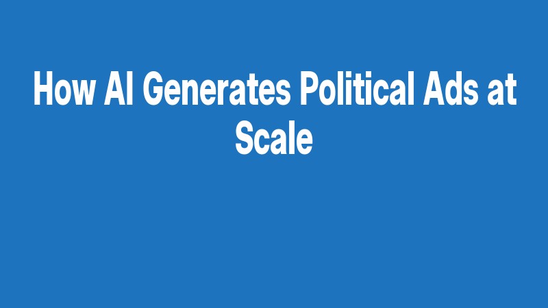 How Ai Generates Political Ads At Scale