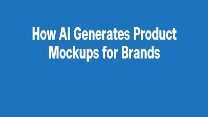 How AI Generates Product Mockups for Brands