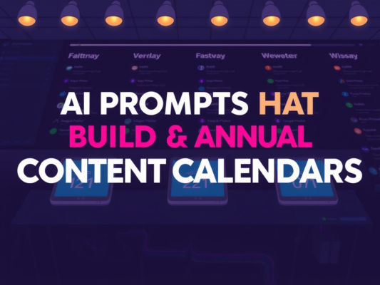 AI Prompts That Build Annual Content Calendars