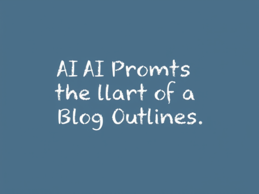 AI Prompts That Write Strong Blog Outlines