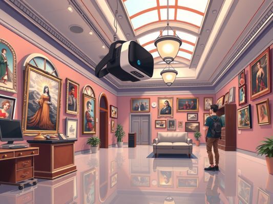 AI in Virtual Reality: Creating Entire Art Galleries