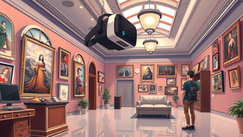 AI in Virtual Reality: Creating Entire Art Galleries