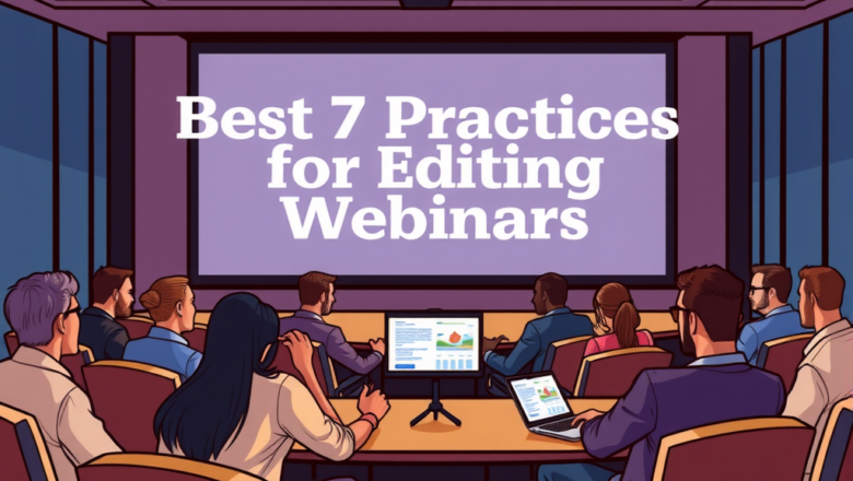 Best Practices for Editing Corporate Webinars