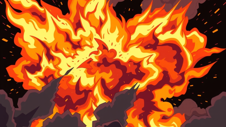 Free Fire and Explosion Stock Footage for Video Editing