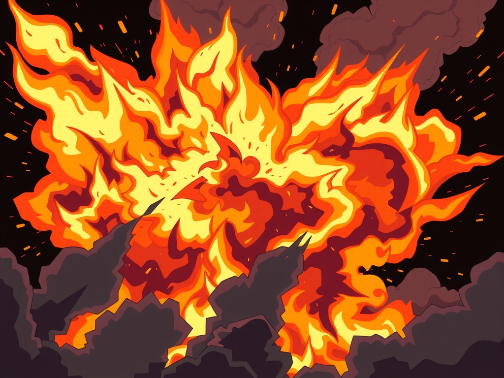 Free fire and explosion stock footage for video editing 1767197689