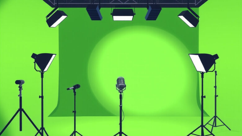 Free Green Screen Backgrounds for Podcast Studios