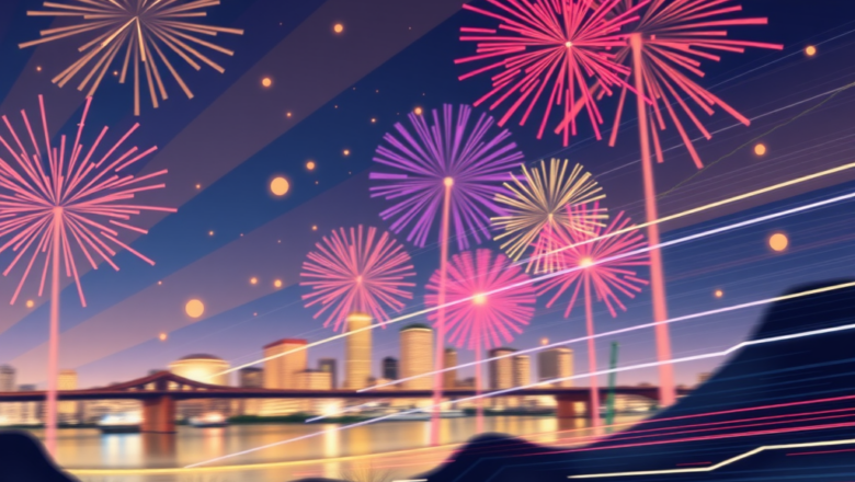 Free Motion Backgrounds for New Year’s Eve Services