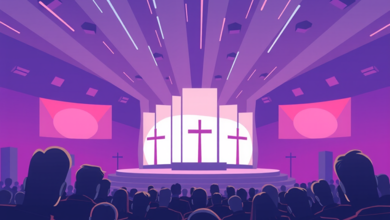Free Motion Backgrounds for Virtual Worship Services