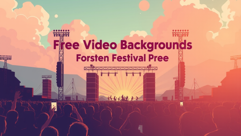 Free Video Backgrounds for Music Festivals