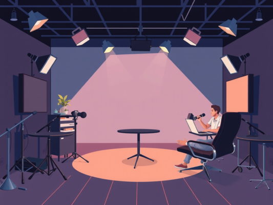 Free Video Backgrounds for Podcast Studios