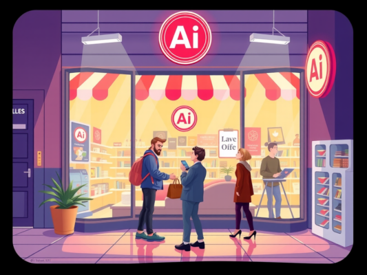 How AI Generates Social Media Content for Local Retailers