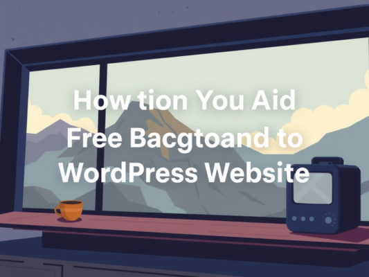 How to Add Free Video Backgrounds to WordPress Websites