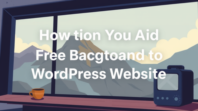 How to Add Free Video Backgrounds to WordPress Websites