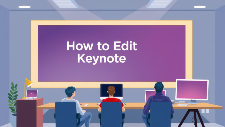 How to Edit Virtual Keynote Presentations Professionally