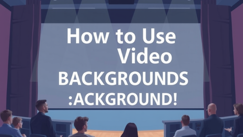 How to Use Video Backgrounds in EasyWorship Software