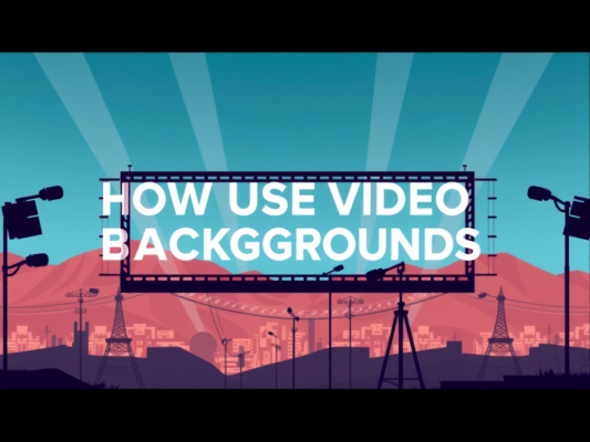 How to Use Video Backgrounds in Multimedia Projects