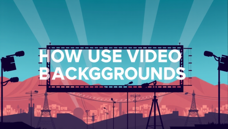 How to Use Video Backgrounds in Multimedia Projects