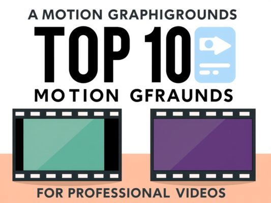 Top 10 Motion Graphics Backgrounds for Professional Videos