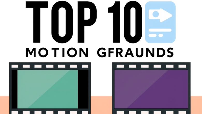 Top 10 Motion Graphics Backgrounds for Professional Videos
